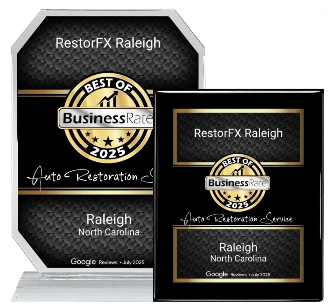 Cut vinyl lettering applied to glass window — storefront