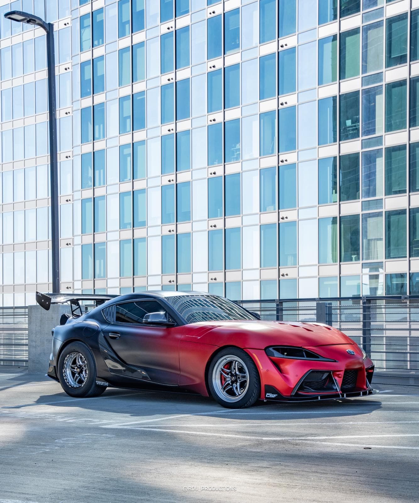 Vehicle door graphics and partial logo wrap